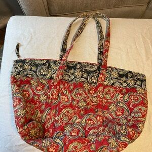 Vera Bradley Red Paisley purse tote